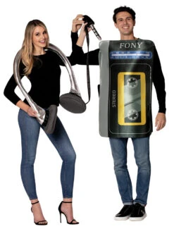 Cassette Player And Headphones Couples Costume | Novelty | Mens Costumes