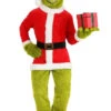 The Grinch Open Face Plus Size Santa Suit | How The Grinch Stole Christmas | Mens Costumes