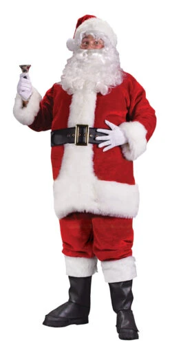 Red Plush Regency Santa Suit Standard | Christmas | Mens Costumes