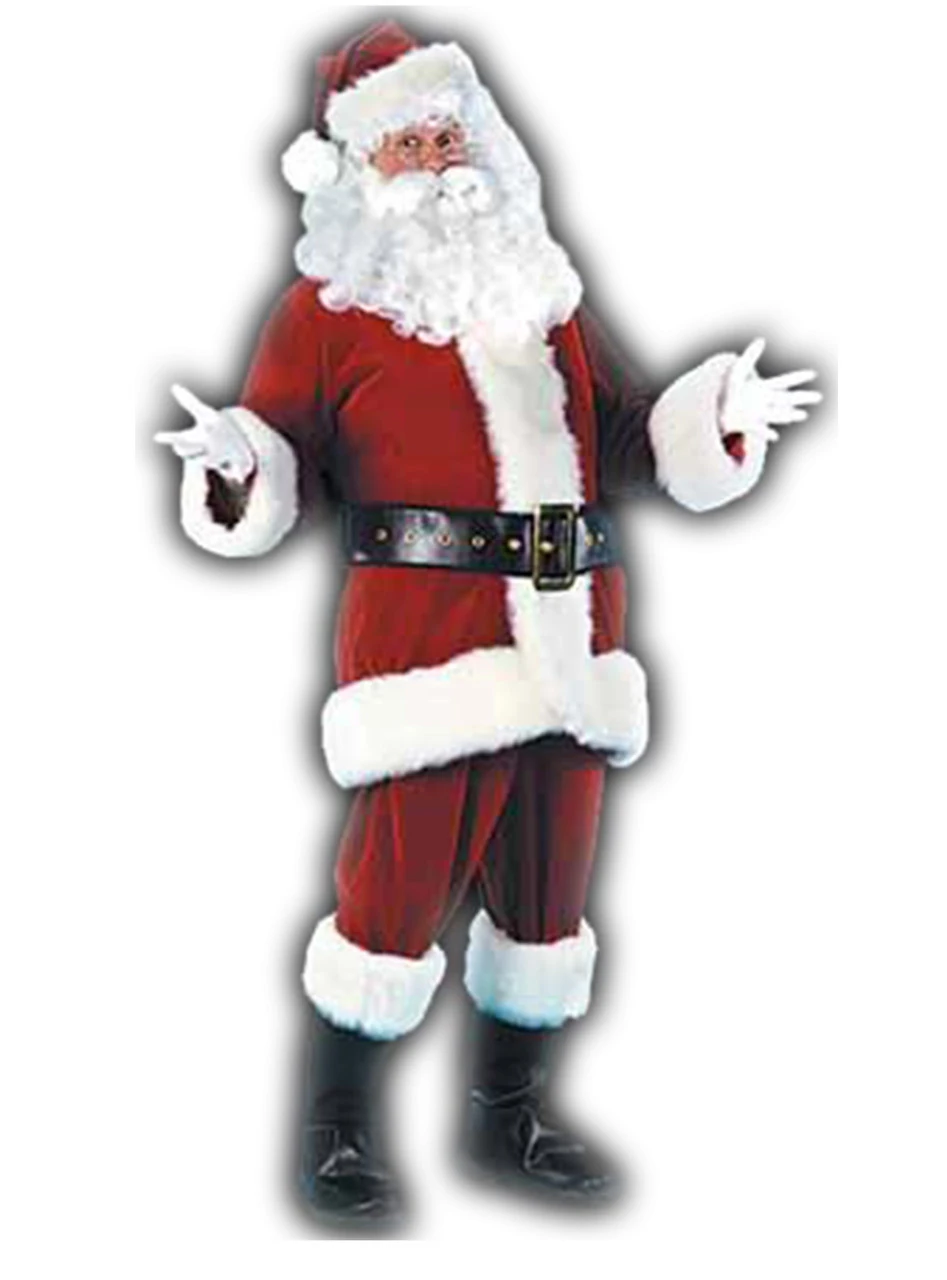 Ultra Velvet Deluxe Santa Suit Standard | Christmas | Mens Costumes 1 Ultra Velvet Deluxe Santa Suit Standard | Christmas | Mens Costumes