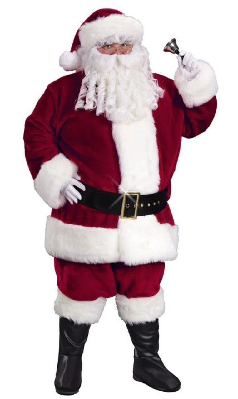 Crimson Plush Regency Santa Suit Standard | Christmas | Mens Costumes 1 Crimson Plush Regency Santa Suit Standard | Christmas | Mens Costumes