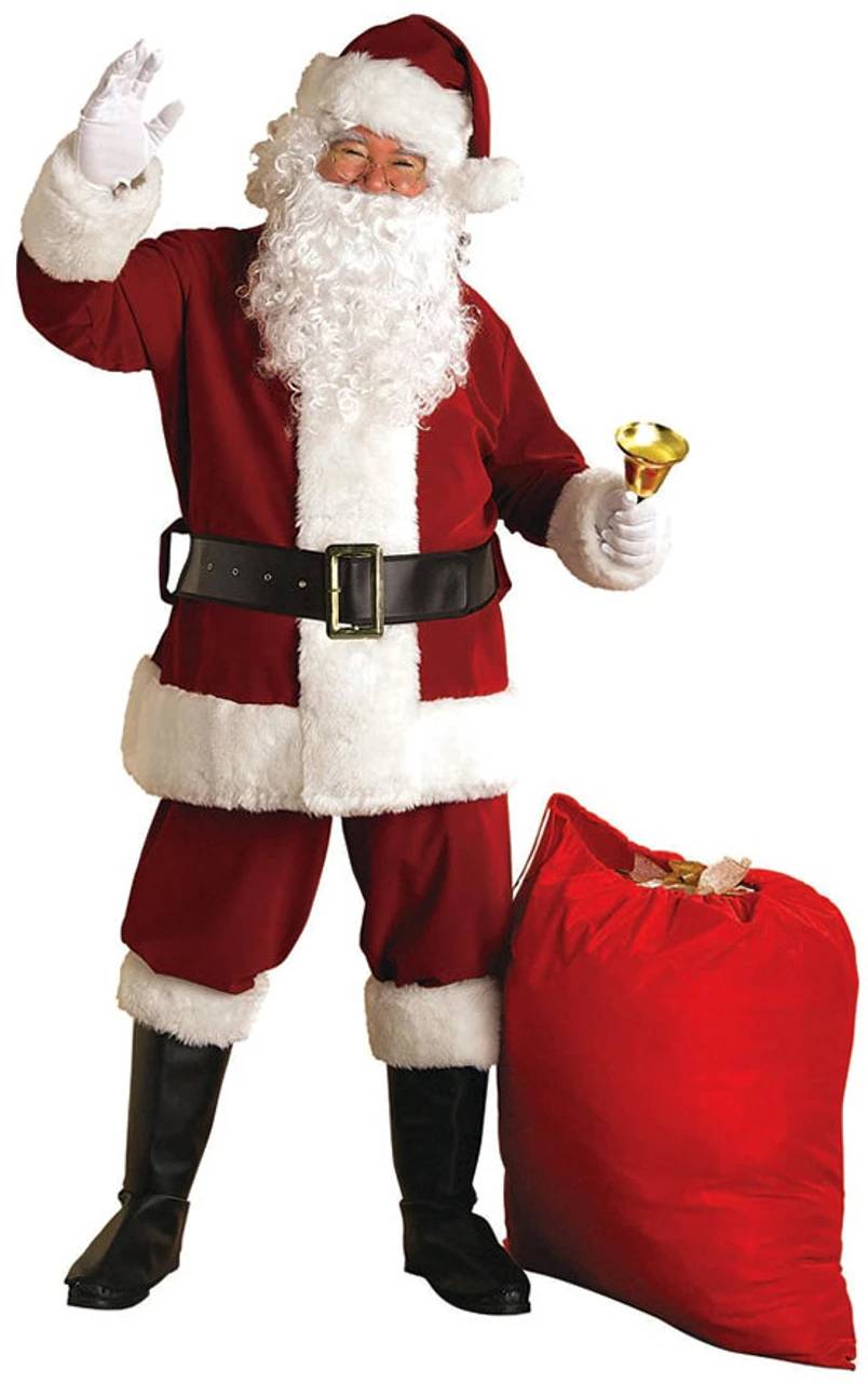 Super Deluxe Velvet Santa XXL Suit | Christmas | Mens Costumes 1 Super Deluxe Velvet Santa XXL Suit | Christmas | Mens Costumes