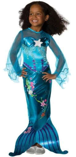 Beautiful Blue Mermaid Childrens Costume | Mythical Creatures | Childrens Costumes