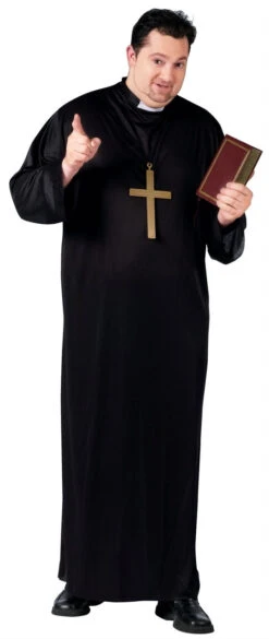 Priest Plus Size Costume | Religious | Mens Costumes