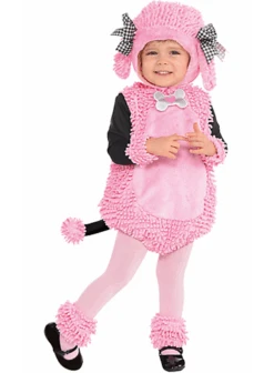 Pink Poodle Pup Toddler Costume | Animals | Childrens Costumes