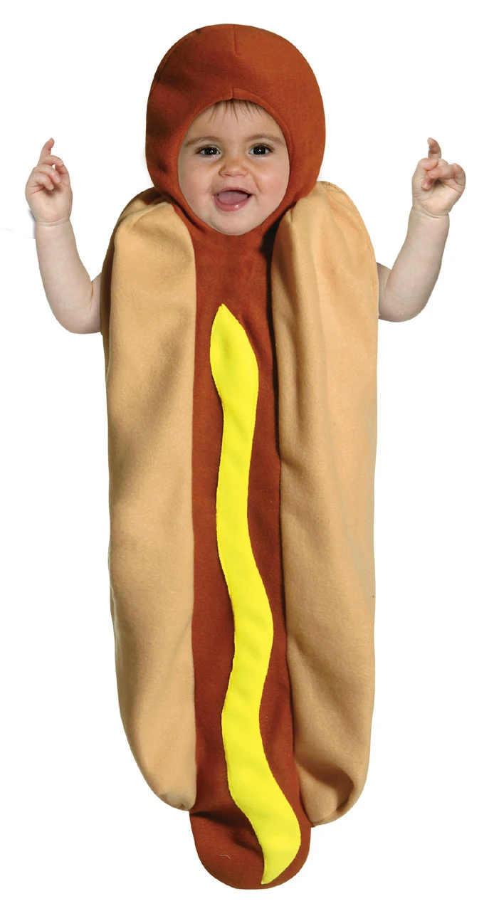 Hot Dog Bunting Infant Costume | Food | Childrens Costumes 1 Hot Dog Bunting Infant Costume | Food | Childrens Costumes