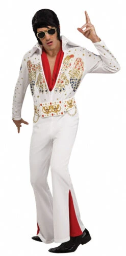 Elvis Classic White Jumpsuit Costume | Entertainers | Mens Costumes
