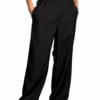 Mens Black Basic Wide Leg Pants | Cosplay Supplies | Costume Pieces