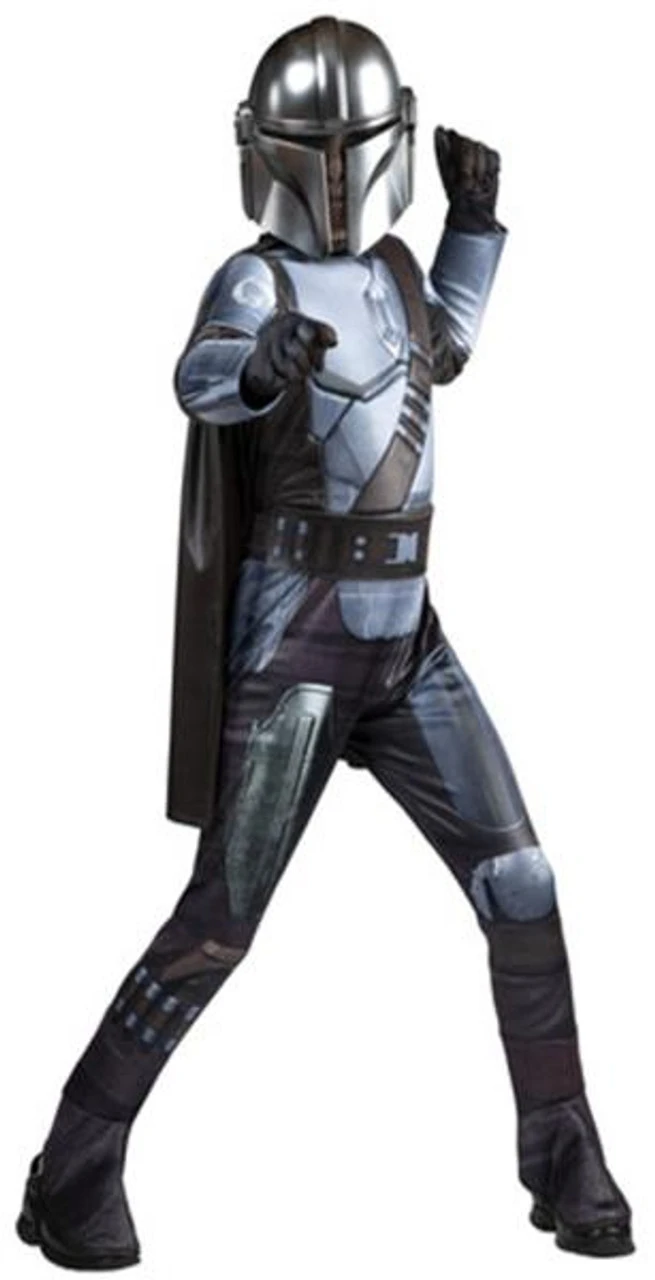 Star Wars Mandalorian Premium Costume | Star Wars | Childrens Costumes 1 Star Wars Mandalorian Premium Costume | Star Wars | Childrens Costumes
