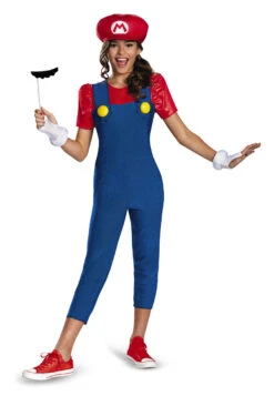 Super Mario Bros Mario-Girl Costume | Super Mario Bros | Childrens Costumes