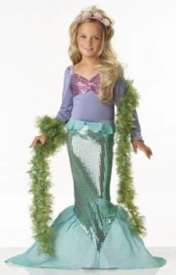 Marvelous Mermaid Ariel Sequin Mermaid Costume | The Little Mermaid | Childrens Costumes | Consignment