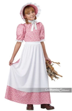 Pink Early American Girl Dress | Colonial | Childrens Costumes