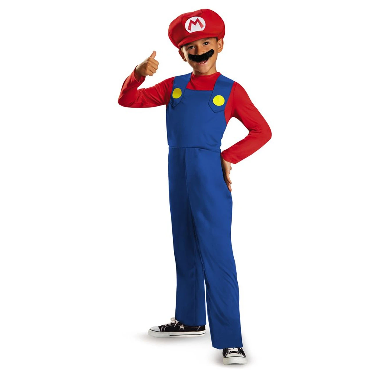 Mario Classic Deluxe Costume | Super Mario Bros | Childrens Costumes 1 Mario Classic Deluxe Costume | Super Mario Bros | Childrens Costumes