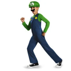 Luigi Classic Deluxe Costume | Super Mario Bros | Childrens Costumes