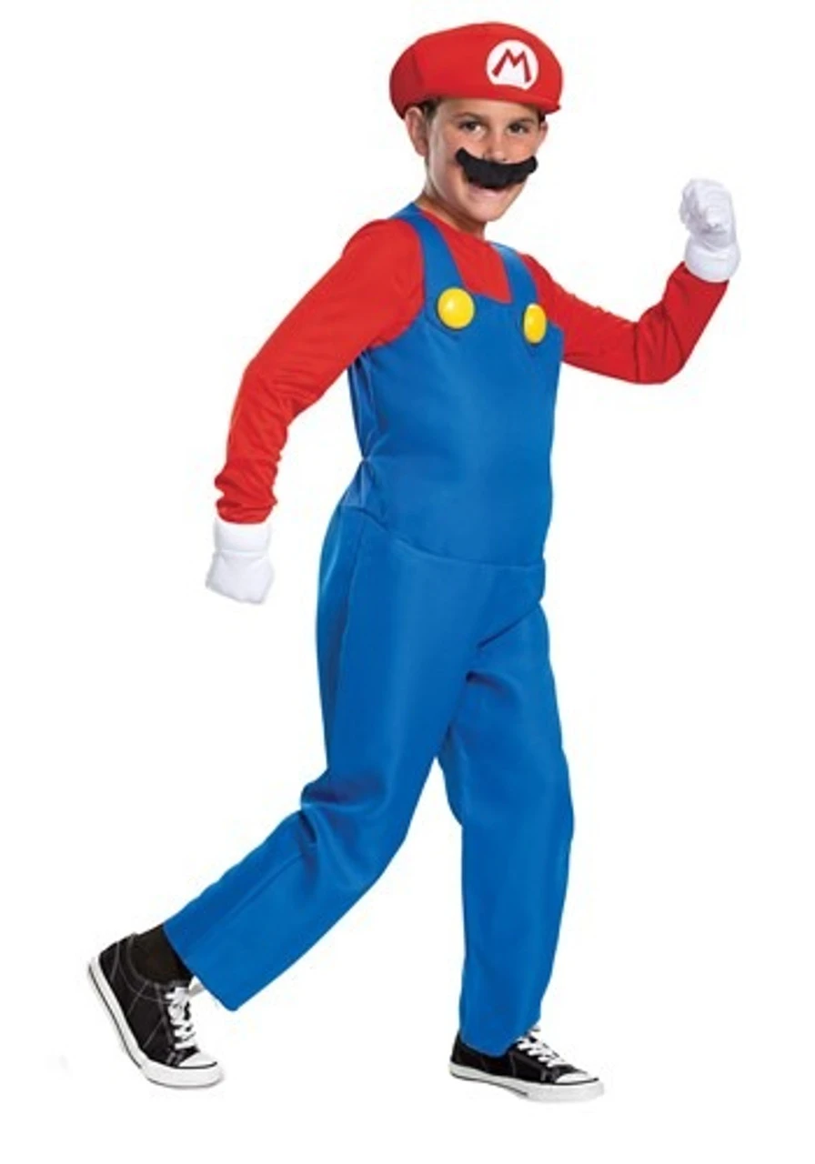 Mario 2019 Deluxe Costume | Super Mario Bros | Childrens Costumes 1 Mario 2019 Deluxe Costume | Super Mario Bros | Childrens Costumes
