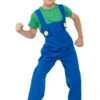 Luigi Inspired Green Plumber Costume | Super Mario Bros | Childrens Costumes