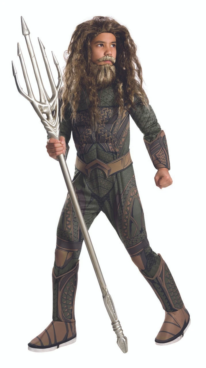 DC Justice League Aquaman Costume | DC | Childrens Costumes 1 DC Justice League Aquaman Costume | DC | Childrens Costumes
