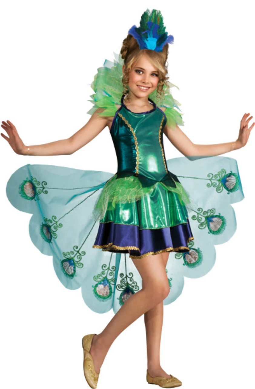 Fancy Peacock Costume | Animals | Childrens Costumes 1 Fancy Peacock Costume | Animals | Childrens Costumes