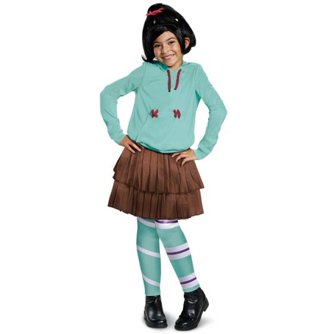 Vanellope Wreck It Ralph Deluxe Costume | Wreck-It Ralph | Childrens Costumes 1 Vanellope Wreck It Ralph Deluxe Costume | Wreck-It Ralph | Childrens Costumes
