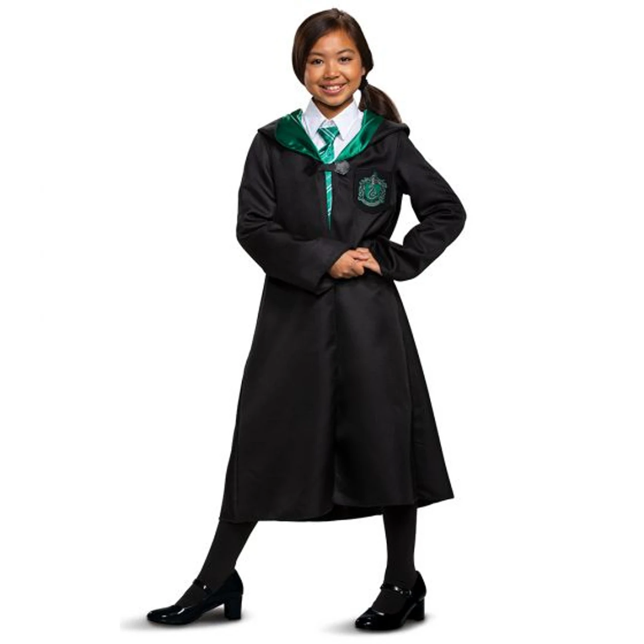 Slytherin Robe Harry Potter Costume | Harry Potter | Childrens Costumes 1 Slytherin Robe Harry Potter Costume | Harry Potter | Childrens Costumes