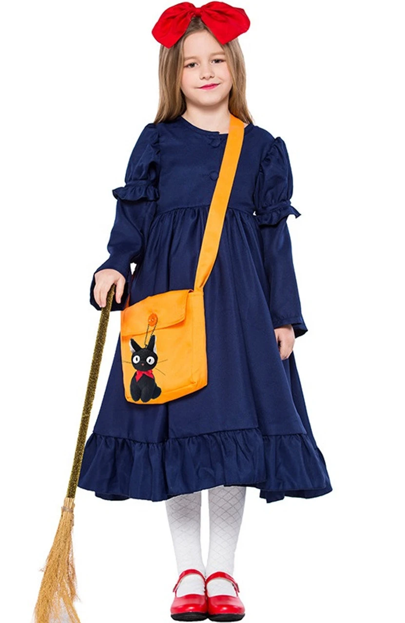Kiki Inspired Mischievous Bravest Witch Costume | Kikis Delvery Service | Childrens Costumes 1 Kiki Inspired Mischievous Bravest Witch Costume | Kikis Delvery Service | Childrens Costumes