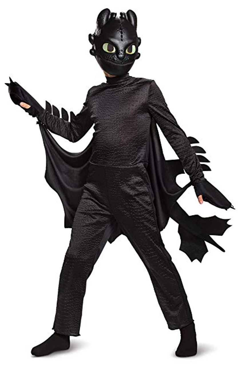 Toothless Dragon Costume | How To Train Your Dragon | Childrens Costumes 1 Toothless Dragon Costume | How To Train Your Dragon | Childrens Costumes