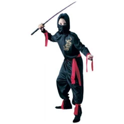 Black And Red Ninja Costume | Ninja | Childrens Costumes