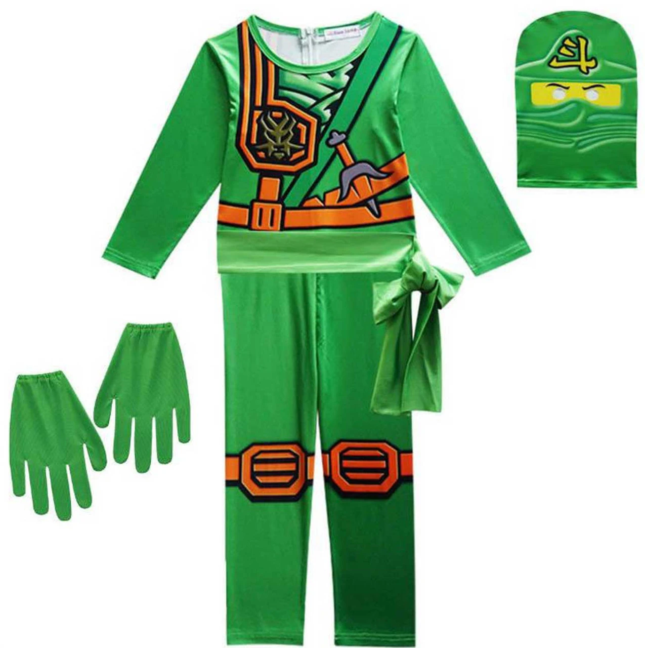 Ninjago Green Ninja Bodysuit | Lego Ninjago | Childrens Costumes 2 Ninjago Green Ninja Bodysuit | Lego Ninjago | Childrens Costumes - Image 2