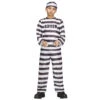 Striped Jailbird Prisoner Costume | Jobs | Childrens Costumes