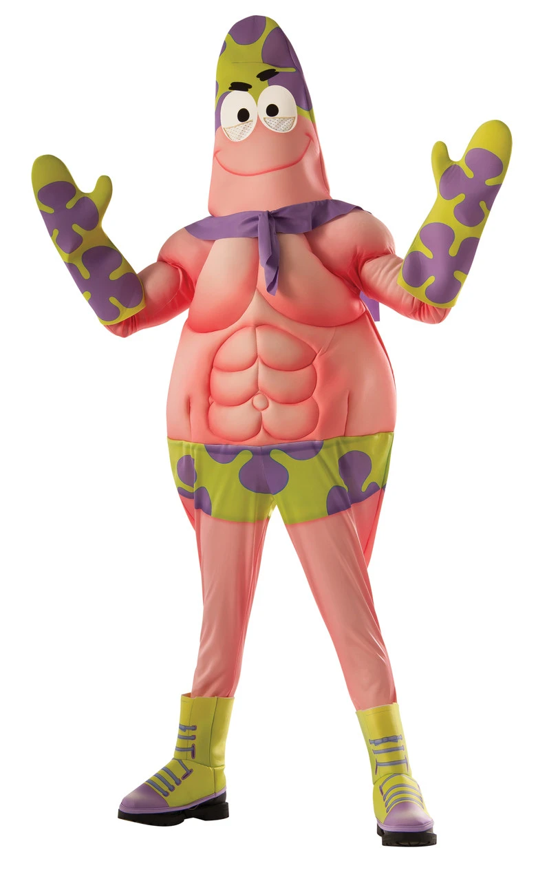 Spongebob Patrick Star Mr Superawesomeness Costume | Spongebob Squarepants | Childrens Costumes 1 Spongebob Patrick Star Mr Superawesomeness Costume | Spongebob Squarepants | Childrens Costumes