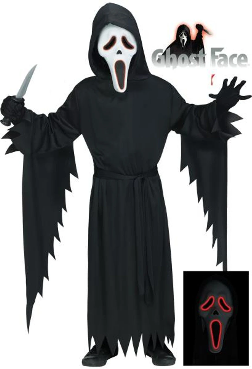 Scream Ghostface E.L. Costume | Scream | Childrens Costumes 1 Scream Ghostface E.L. Costume | Scream | Childrens Costumes