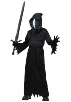 Mirror-Faced Grim Reaper Ghoul Costume | Halloween | Childrens Costumes | Consignment