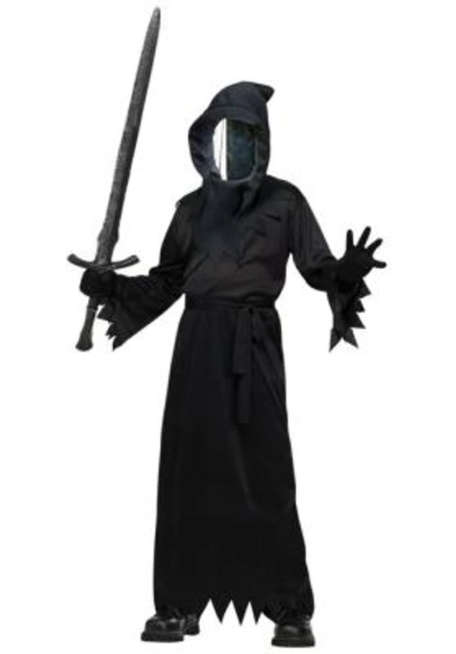 Mirror-Faced Grim Reaper Ghoul Costume | Halloween | Childrens Costumes | Consignment 1 Mirror-Faced Grim Reaper Ghoul Costume | Halloween | Childrens Costumes | Consignment