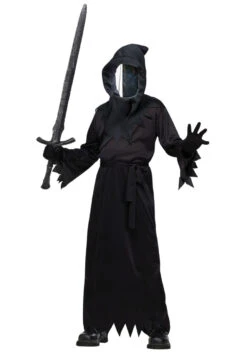 Mirror-Faced Grim Reaper Ghoul Costume | Halloween | Childrens Costumes
