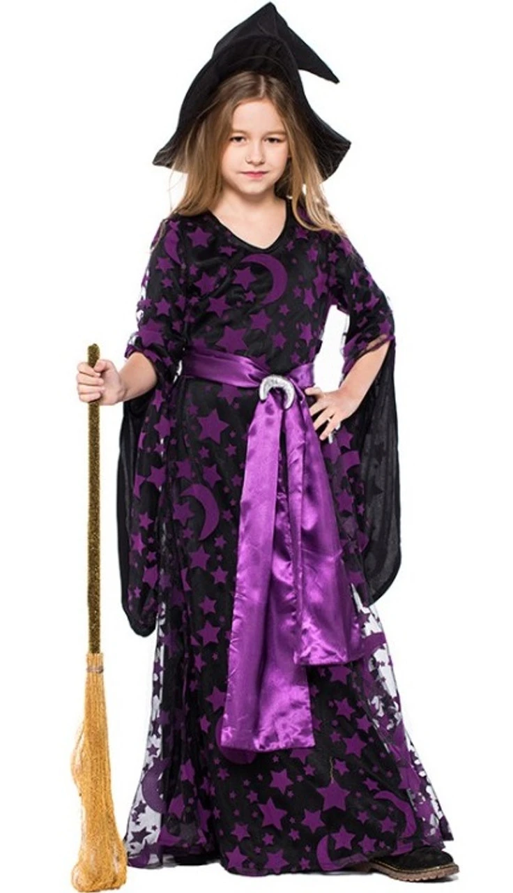 Purple Celestial Witch Costume | Halloween | Childrens Costumes 1 Purple Celestial Witch Costume | Halloween | Childrens Costumes