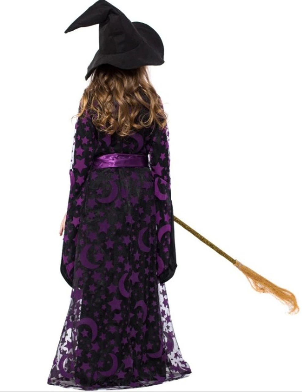 Purple Celestial Witch Costume | Halloween | Childrens Costumes 2 Purple Celestial Witch Costume | Halloween | Childrens Costumes - Image 2