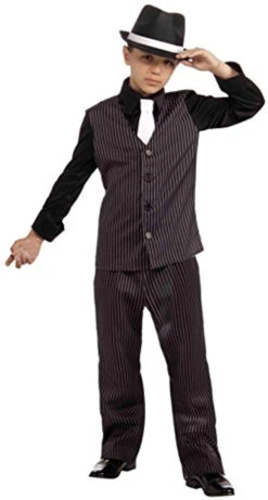 20s Lil Gangster Pinstripe Suit Costume | 1920s | Childrens Costumes