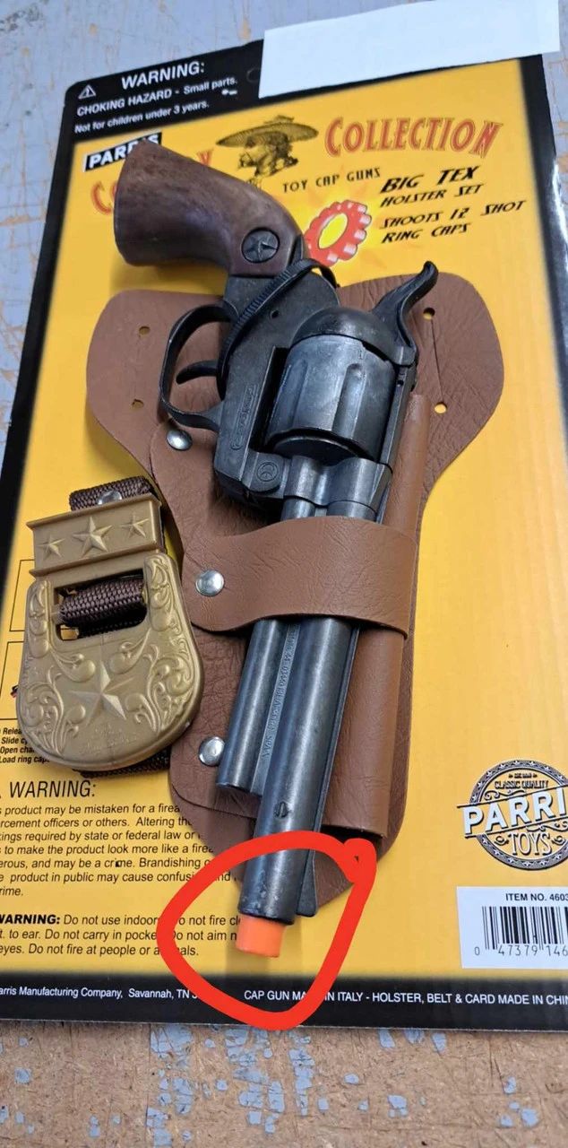 Big Tex Western Cowboy Revolver And Holster | Western | Props And Play Weapons 2 Big Tex Western Cowboy Revolver And Holster | Western | Props And Play Weapons - Image 2