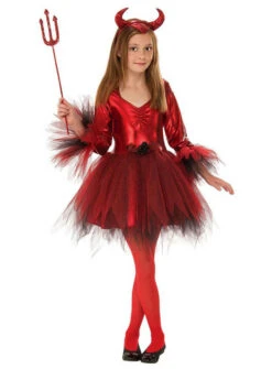 Prima Red Devil Girl Costume | Angels And Devils | Childrens Costumes