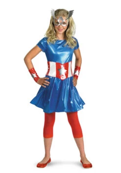 Capt America American Dream Teen Dress | Marvel | Childrens Costumes