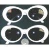 Jackie O Style White Framed Sunglasses | 1960s | Glasses And Sunglasses
