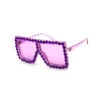 Elton John Style Purple Jeweled Sunglasses | Entertainment | Glasses And Sunglasses