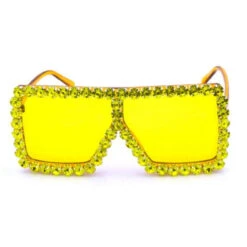 Elton John Style Yellow Jeweled Sunglasses | Entertainment | Glasses And Sunglasses