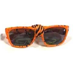 80s Orange Speckled Sunglasses With Cord | 1980s | Glasses And Sunglasses