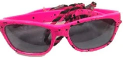 80s Pink Speckled Sunglasses With Cord | 1980s | Glasses And Sunglasses
