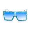 Elton Glasses Blue With Blue Gems | Entertainment | Glasses And Sunglasses