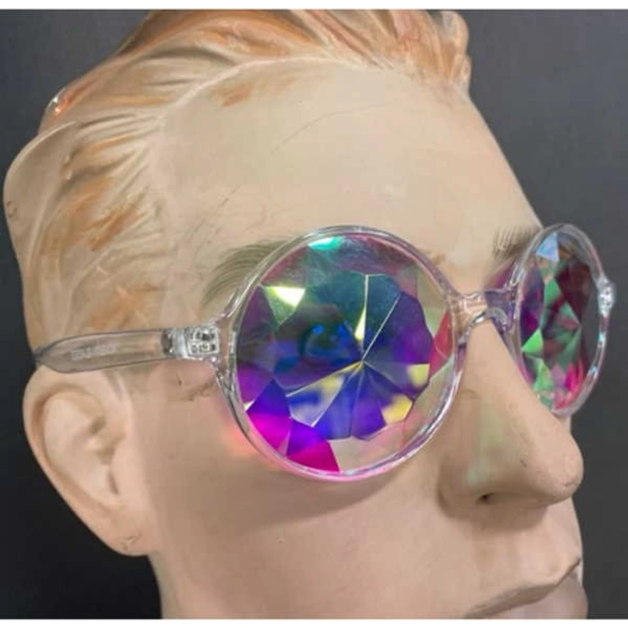 Clear Frame Kaliedescope Glasses | Festivals | Glasses And Sunglasses 1 Clear Frame Kaliedescope Glasses | Festivals | Glasses And Sunglasses