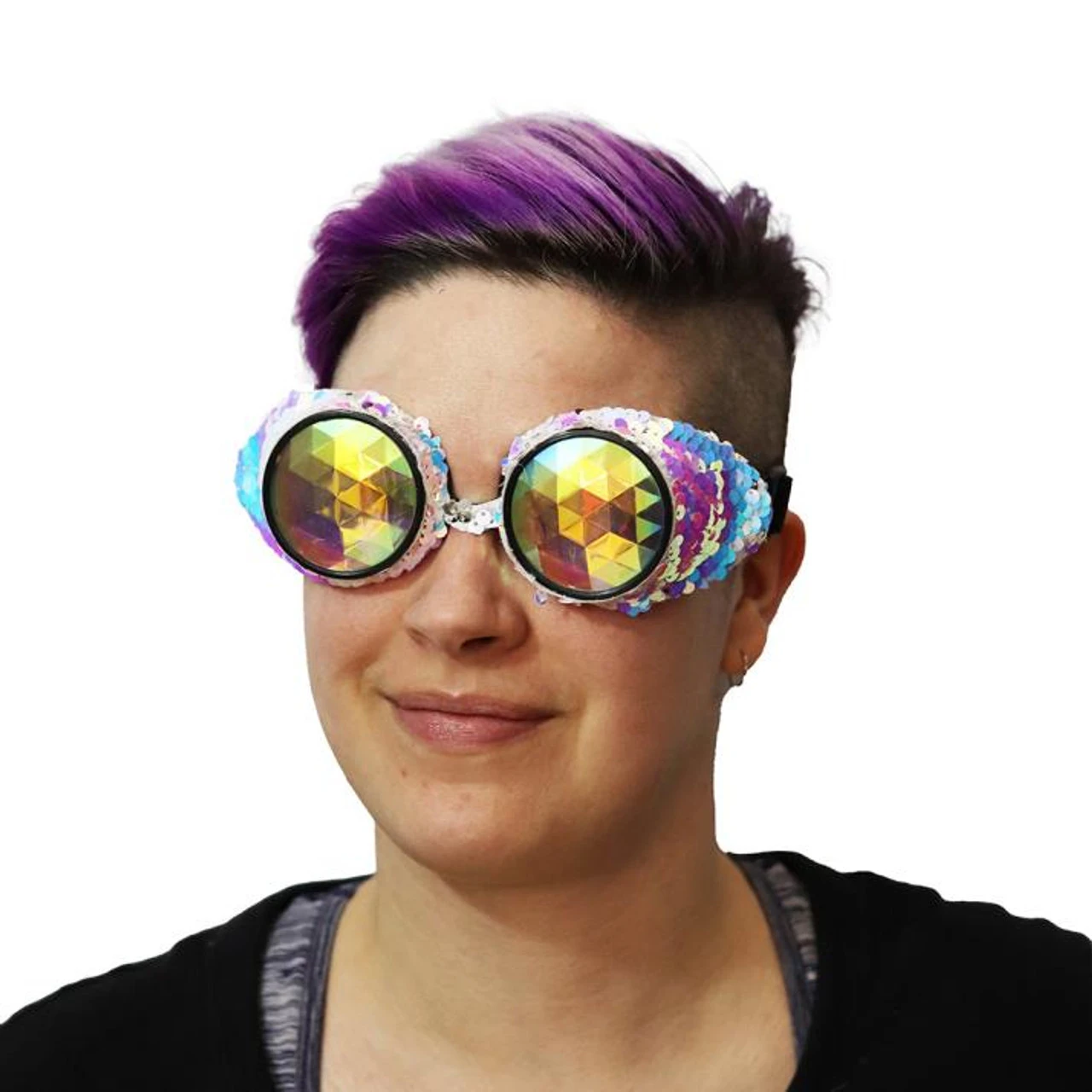Sequin Holographic Festival Goggles | Festivals | Glasses And Sunglasses 1 Sequin Holographic Festival Goggles | Festivals | Glasses And Sunglasses