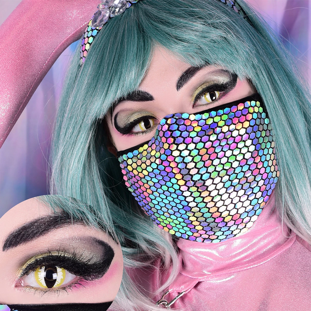 Thriller Cat Eye | Costume Contacts | Primal Contact Lenses 3 Thriller Cat Eye | Costume Contacts | Primal Contact Lenses - Image 3