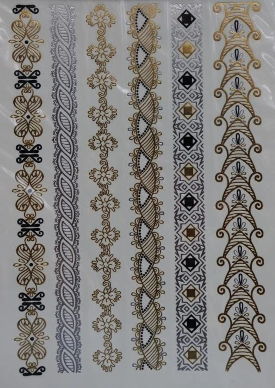 Metallic Tattoos Hippie | Beauty Tattoos | Makeup 1 Metallic Tattoos Hippie | Beauty Tattoos | Makeup